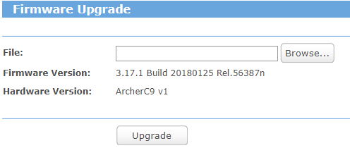 Router Firmware Update