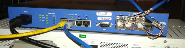Back Of Router Showing Connections