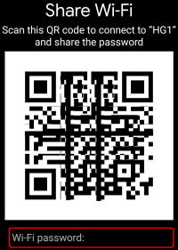 Android WiFi QR Code Share