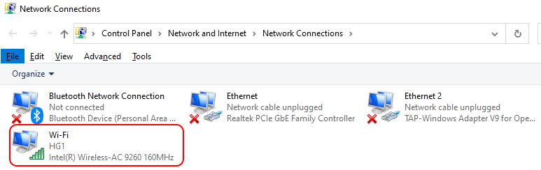 Network Adapter List