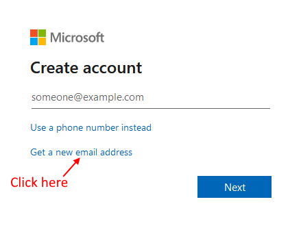 OneDrive Create Account