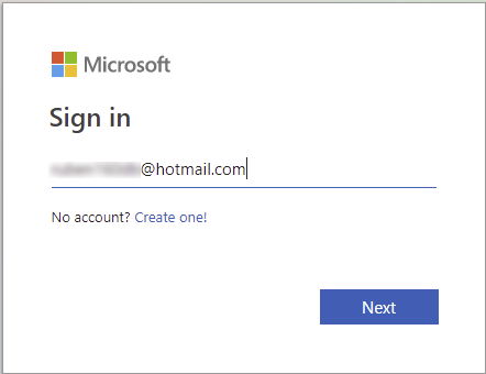 sign in to microsoft one drive